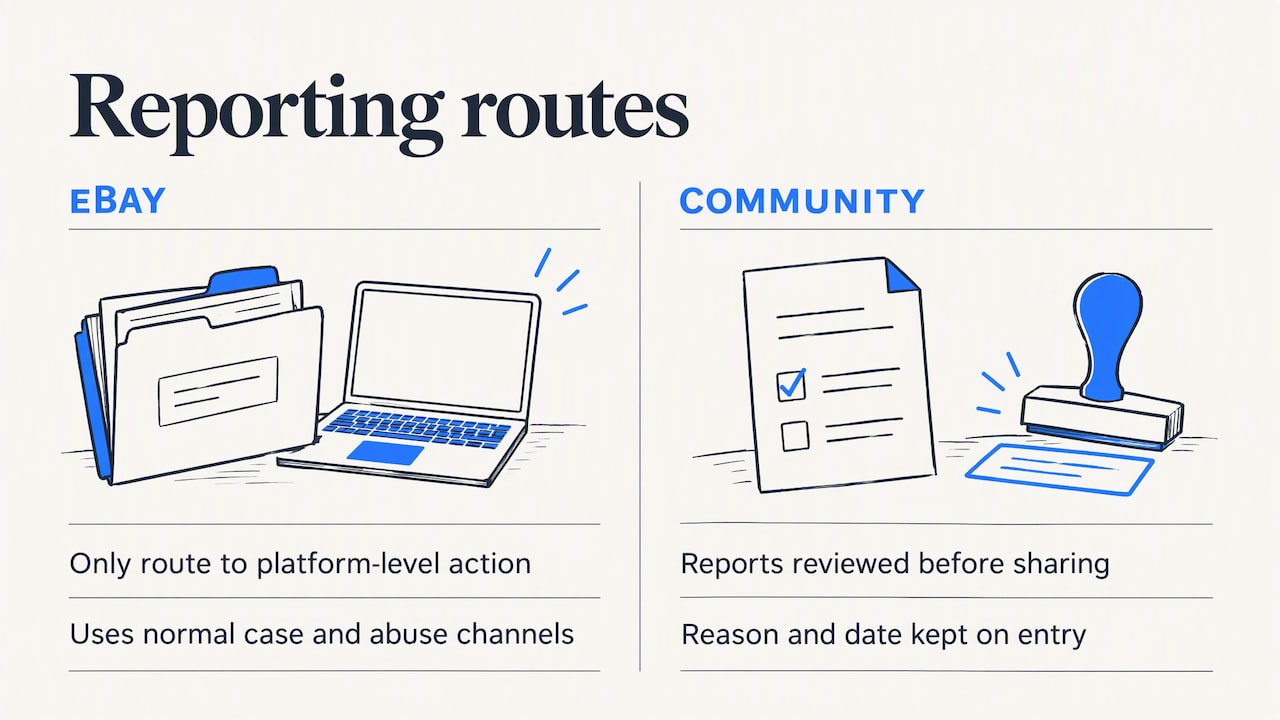 Reporting a problem buyer — overview diagram