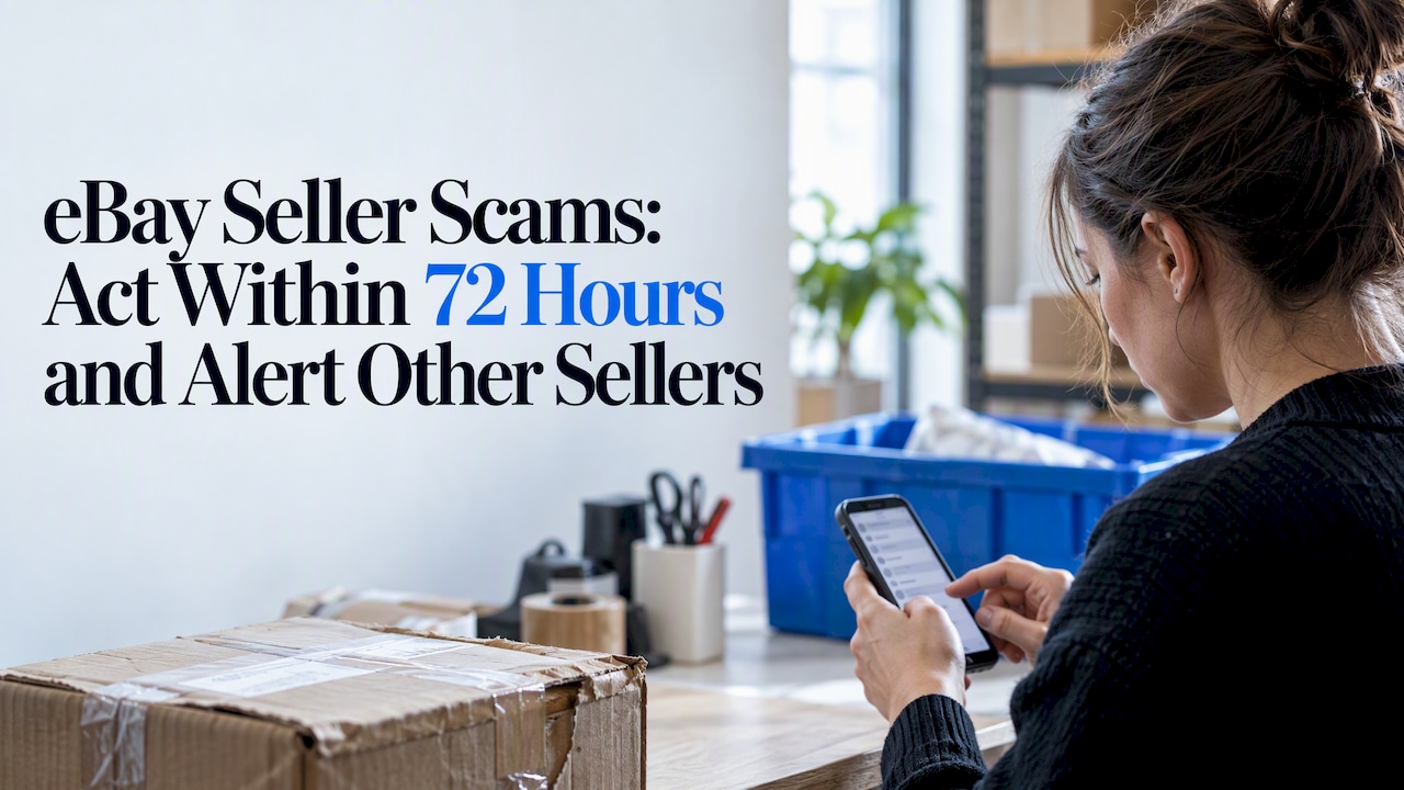 eBay Seller Scams: Act Within 72 Hours and Alert Other Sellers