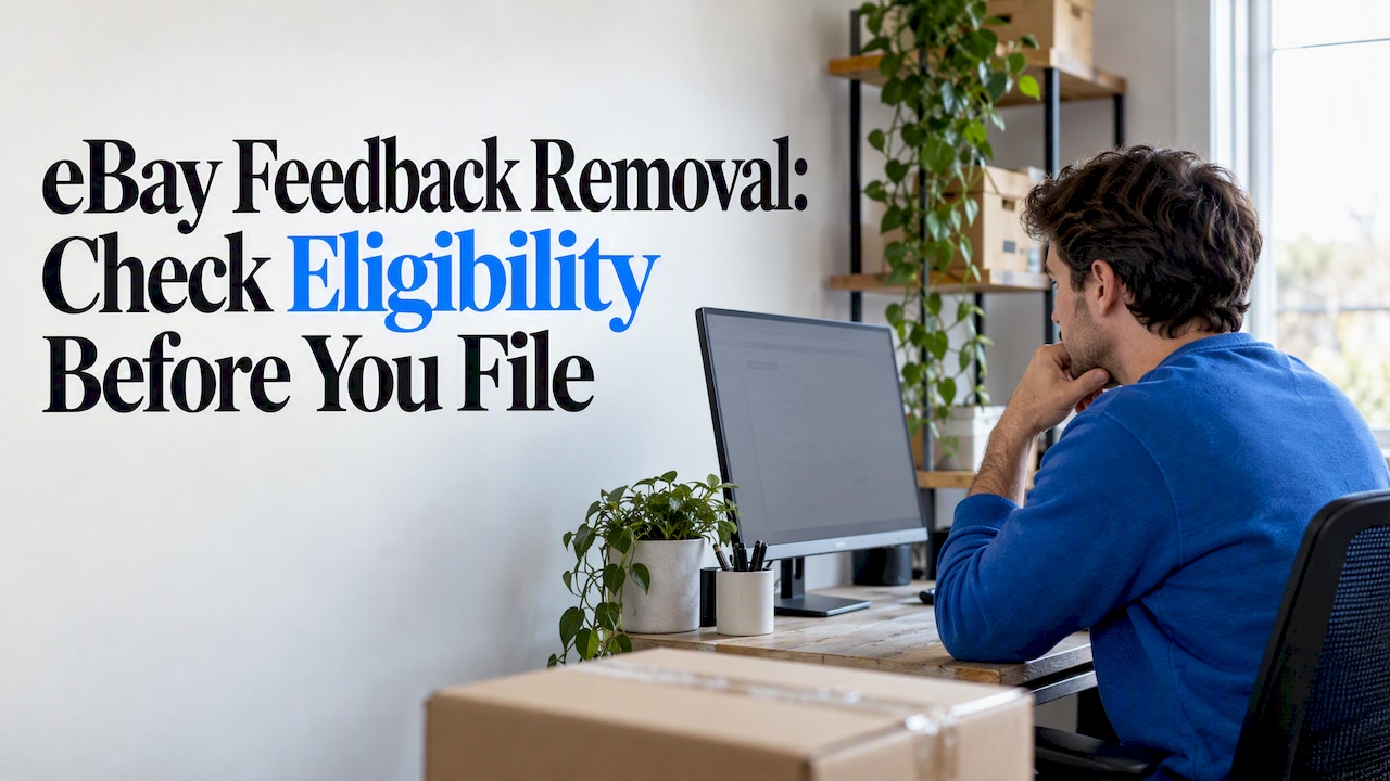 Seller checking feedback before filing a removal request