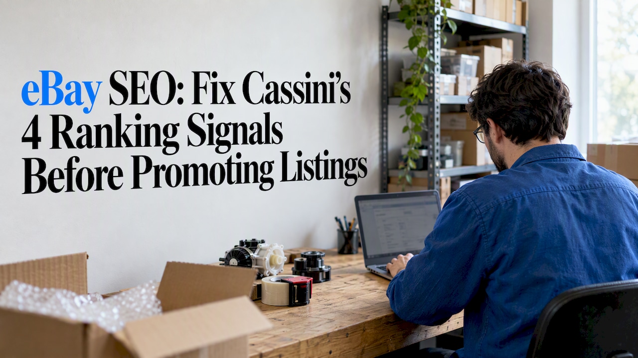 eBay SEO: Fix Cassini’s 4 Ranking Signals Before Promoting Listings